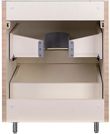 Style Line Мебель для ванной напольная Атлантика 60, ясень перламутр, столешница MI03 – фотография-5